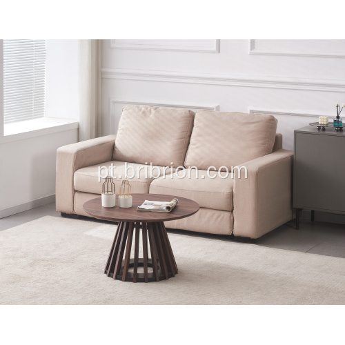 Mesa de café redonda 80x40cm Design moderno Frantz